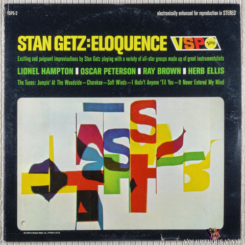 Stan Getz – Eloquence vinyl record front cover