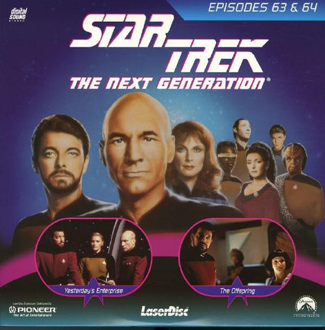 Star Trek Next Generation #063/64: Yesterday's Enterprise/The Offspring (1990) LaserDisc