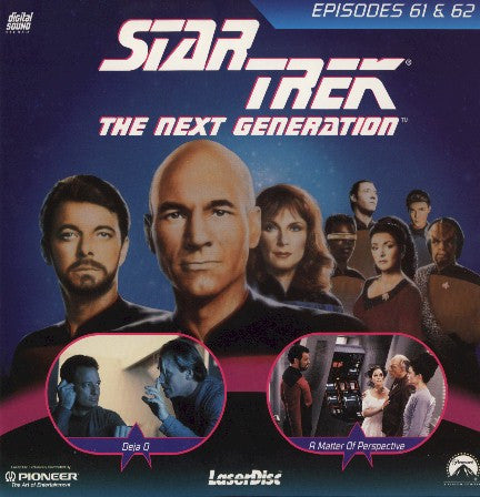 Star Trek Next Generation #061/62: Deja Q/Matter of Perspective LaserDisc
