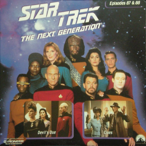 Star Trek Next Generation #087/88: Devil's Due/Clues LaserDisc