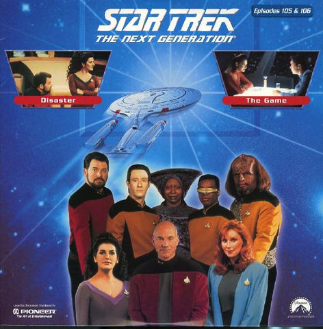 Star Trek Next Generation #105/106: Disaster/The Game LaserDisc