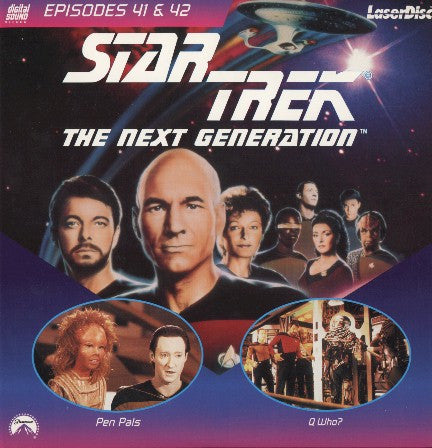 Star Trek Next Generation #041/42: Pen Pals/Q Who? (1989) LaserDisc