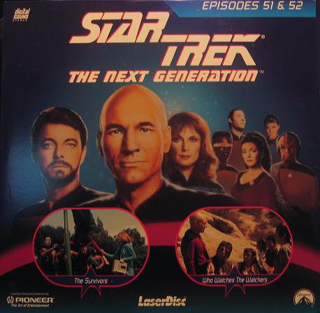 Star Trek Next Generation #051/52: Survivors/Who Watches LaserDisc