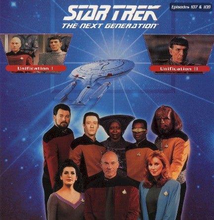 Star Trek Next Generation #107/108: Unification #1 & 2 LaserDisc