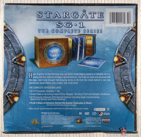 Stargate SG-1: The Complete Series Collection DVD back cover
