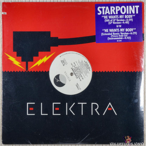Starpoint ‎– He Wants My Body (1987) 12" Single, Promo, SEALED