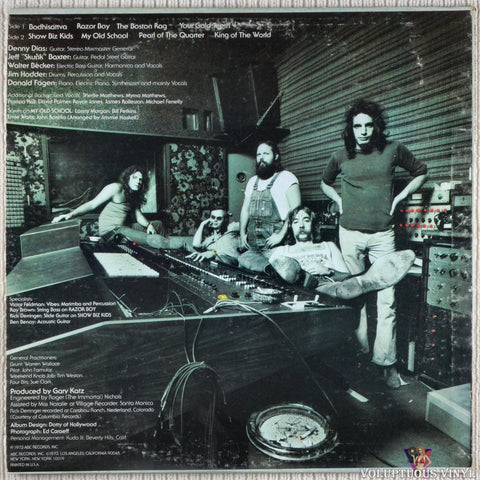 Steely Dan ‎– Countdown To Ecstasy vinyl record back cover