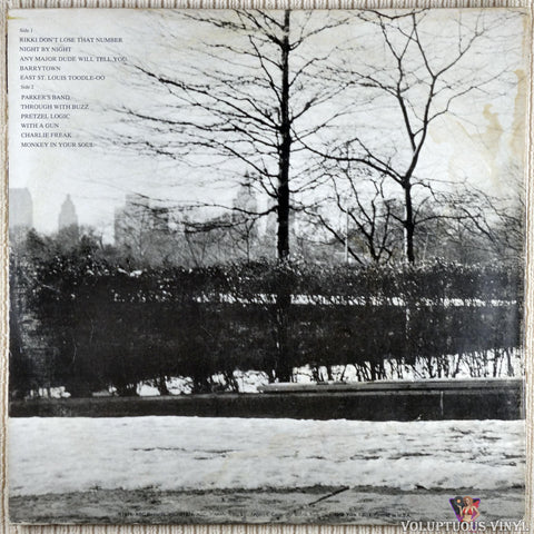 Steely Dan ‎– Pretzel Logic vinyl record back cover