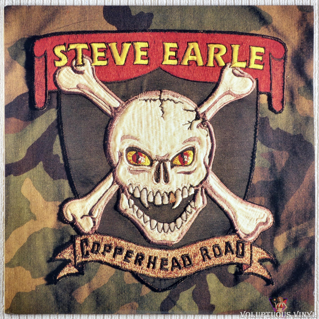Steve Earle ‎– Copperhead Road vinyl record front cover