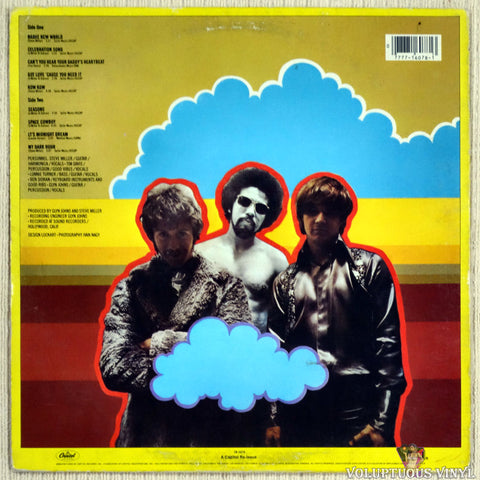 Steve Miller Band ‎– Brave New World vinyl record back cover
