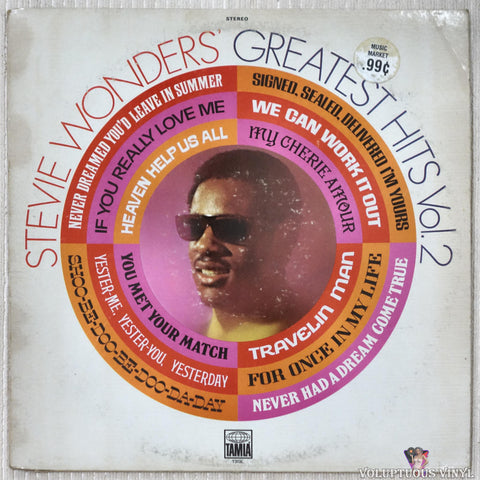 Stevie Wonder ‎– Stevie Wonder's Greatest Hits Vol. 2 vinyl record front cover