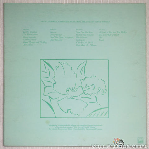 Stevie Wonder ‎– Journey Through The Secret Life Of Plants - Vinyl Record - Back Cover