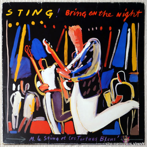 Sting ‎– Bring On The Night vinyl record front cover