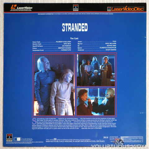 Stranded - Laserdisc - Back Cover