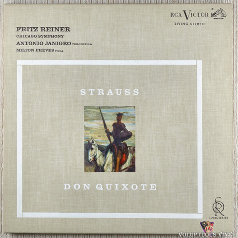 Strauss, Fritz Reiner, Chicago Symphony, Antonio Janigro, Milton Preves – Don Quixote vinyl record front cover