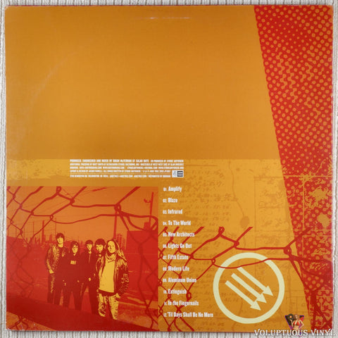 Strike Anywhere ‎– Exit English vinyl record back cover