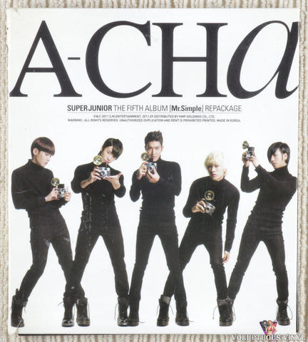 Super Junior – A-Cha CD front cover