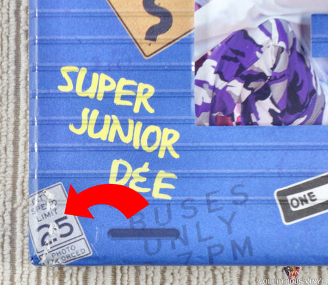 Super Junior-D&E – 'Bout You CD front cover bottom left corner