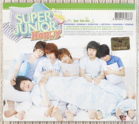 Super Junior-Happy – Cooking? Cooking! CD back cover
