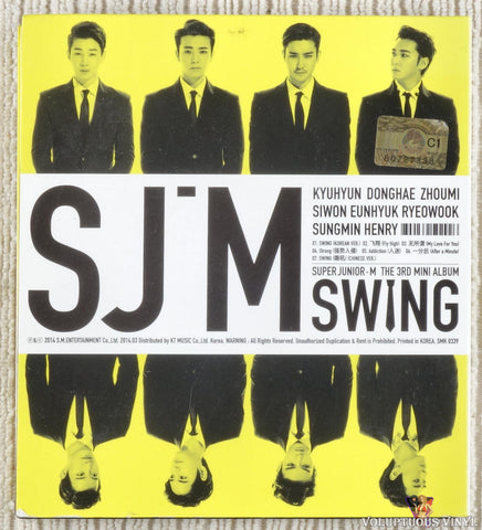 Super Junior M – Swing CD back cover