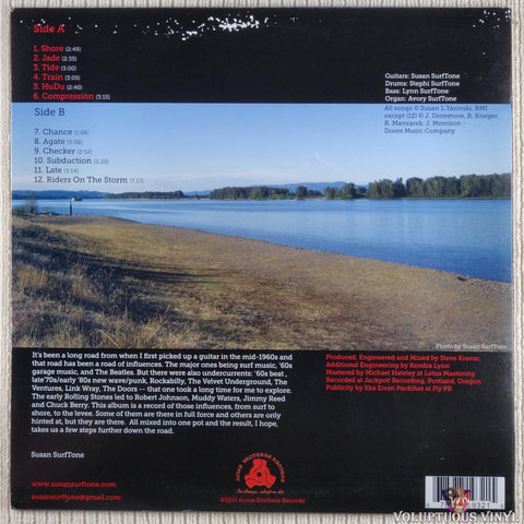 Susan SurfTone ‎– Shore vinyl record back cover