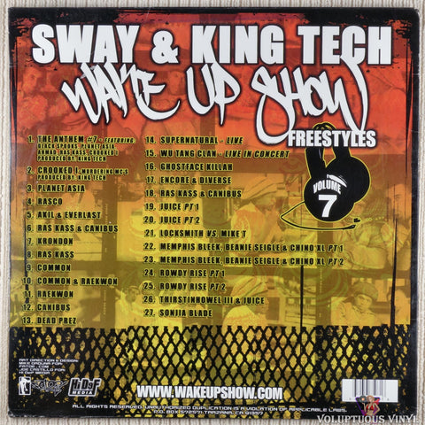 Sway & King Tech ‎– Wake Up Show Freestyles Vol. 7 vinyl record back cover