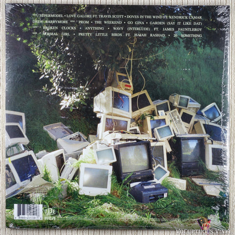 SZA – Ctrl vinyl record back cover