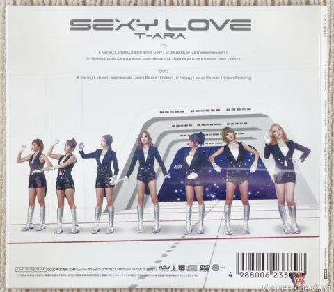 T-Ara ‎– Sexy Love CD/DVD back cover