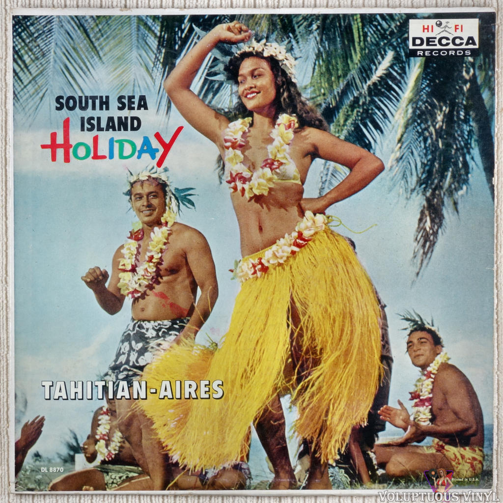 Tahitian-Aires ‎– South Sea Island Holiday vinyl record front cover