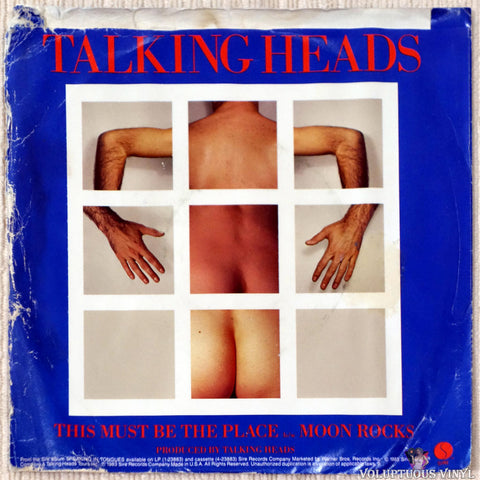 Talking Heads ‎– This Must Be The Place (Naive Melody) vinyl record back cover
