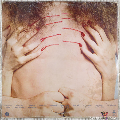 Ted Nugent – Cat Scratch Fever vinyl record back cover