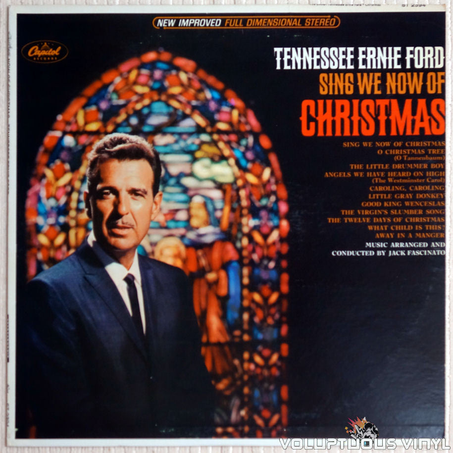 Tennessee Ernie Ford ‎– Sing We Now Of Christmas - Vinyl Record - Front Cover