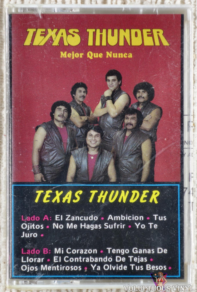 Texas Thunder – Mejor Que Nunca cassette tape front cover