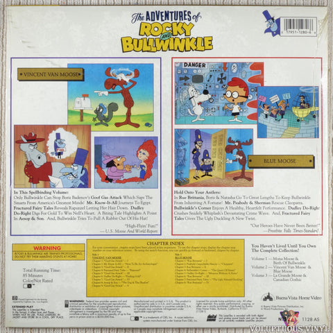 The Adventures Of Rocky and Bullwinkle: Vol.2 - Vincent Van Moose / Blue Moose LaserDisc back cover