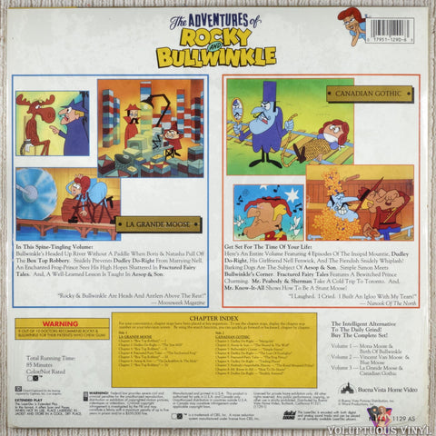 The Adventures Of Rocky And Bullwinkle: Vol.3 - La Grande Moose / Canadian Gothic LaserDisc back cover