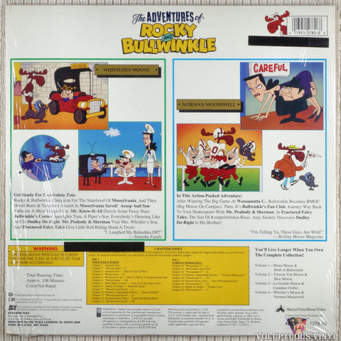 The Adventures Of Rocky And Bullwinkle: Vol.4 - Whistler's Moose / Norman Moosewell LaserDisc back cover