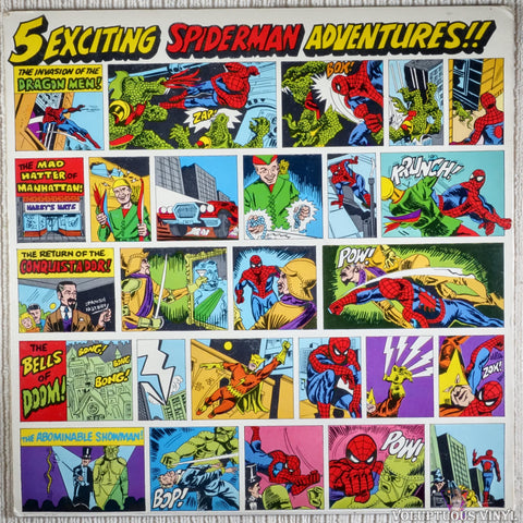 The Amazing Spider-Man ‎– The Amazing Spiderman: Invasion Of The Dragon Men Vol II vinyl record back cover