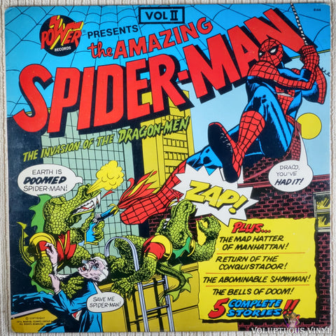 The Amazing Spider-Man ‎– The Amazing Spiderman: Invasion Of The Dragon Men Vol II vinyl record front cover