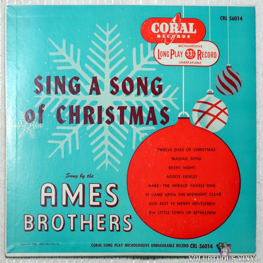 The Ames Brothers ‎– Sing A Song Of Christmas vinyl record front cover