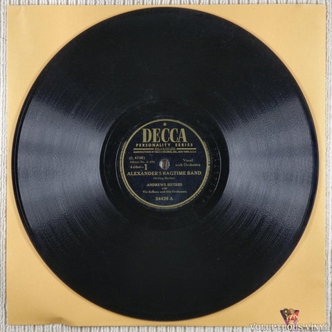 The Andrews Sisters – Irving Berlin Songs shellac side 1
