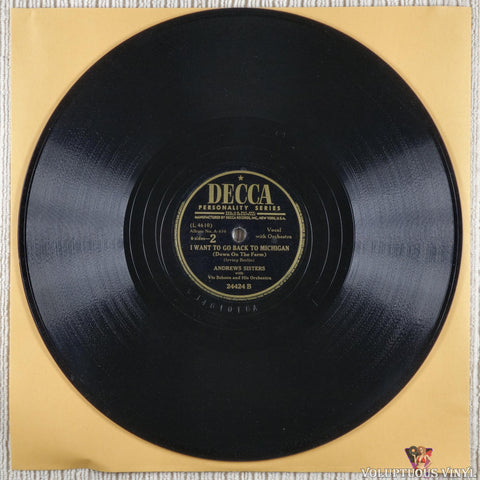 The Andrews Sisters – Irving Berlin Songs shellac side 2