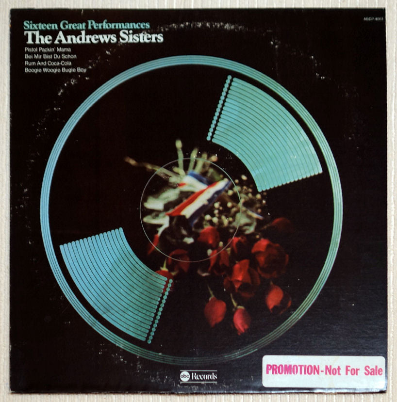The Andrews Sisters ‎Sixteen Great Performances Vinyl Record Front Cover