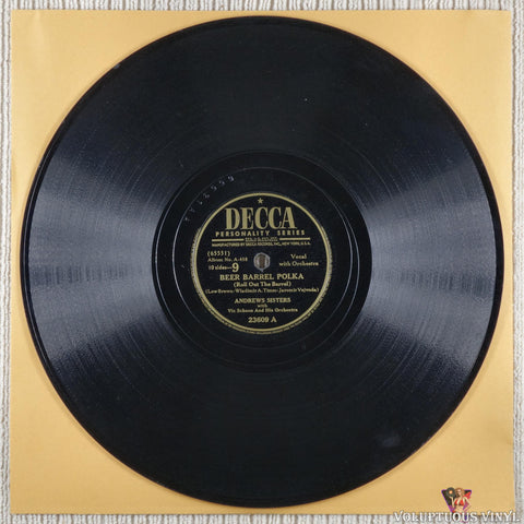 The Andrews Sisters – The Andrews Sisters shellac record side 9