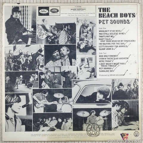 The Beach Boys – Pet Sounds vinyl record back cover