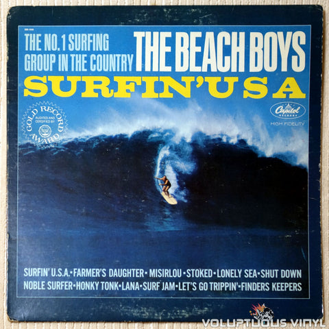 The Beach Boys ‎– Surfin' USA vinyl record front cover