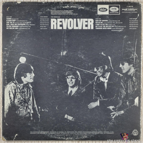 The Beatles ‎– Revolver vinyl record back cover