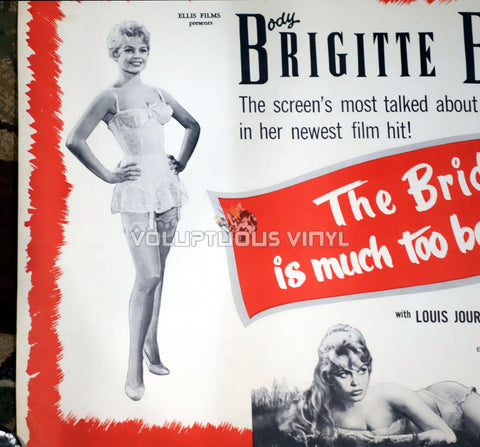Her Bridal Night [The Bride Is Much Too Beautiful] (1958) - US Half Sheet - Brigitte Bardot In Lingerie