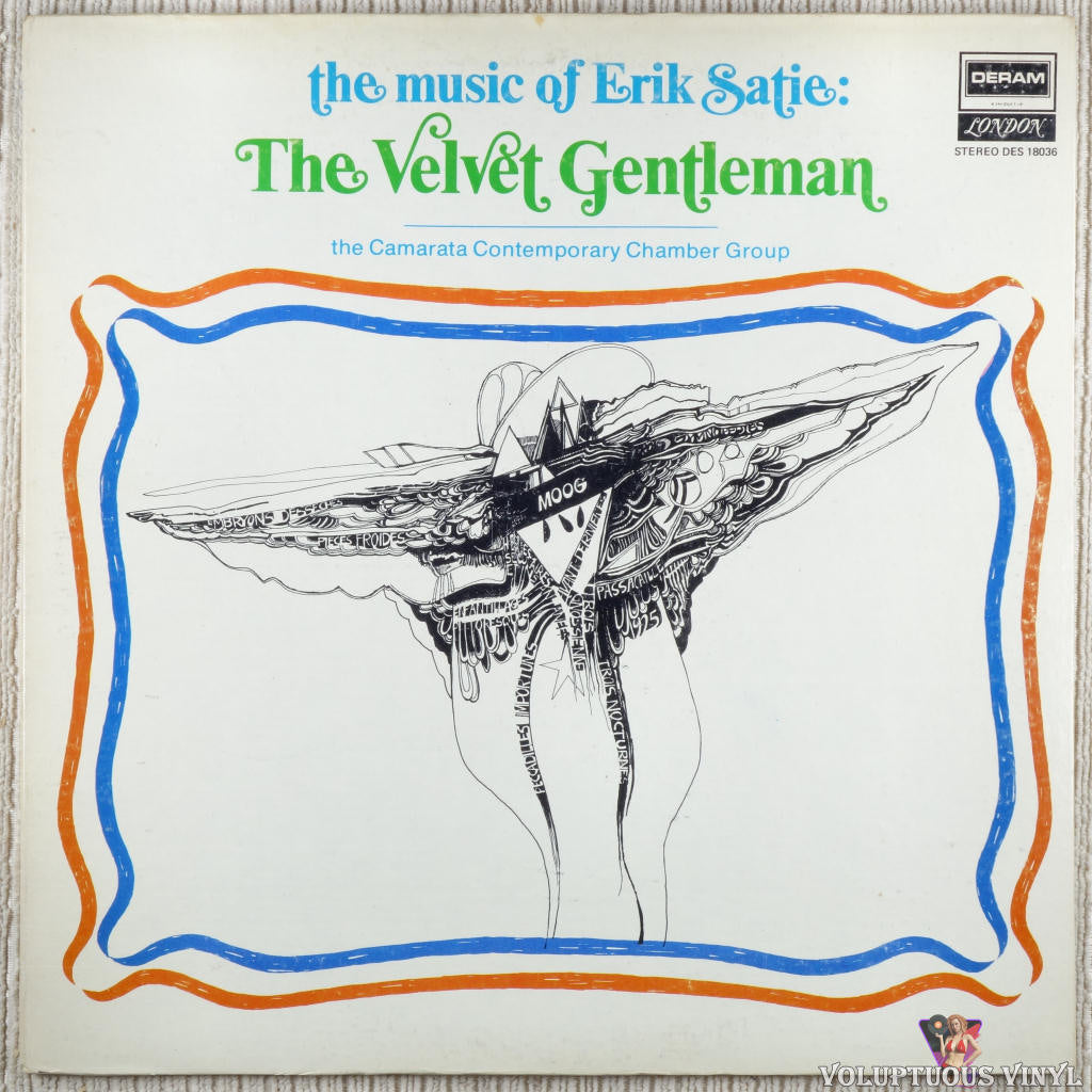 The Camarata Contemporary Chamber Group, Erik Satie – The Music Of Eric Satie: The Velvet Gentleman vinyl record front cover