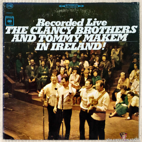 The Clancy Brothers & Tommy Makem ‎– Recorded Live In Ireland vinyl record front cover