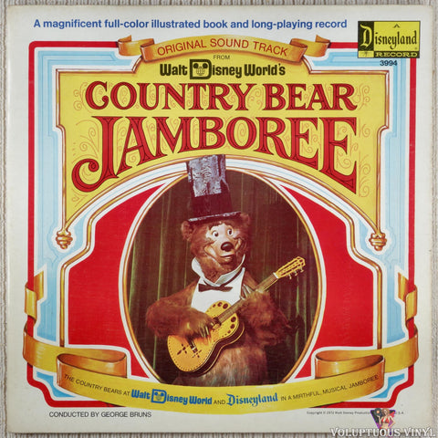 The Country Bears ‎– Original Soundtrack From Walt Disney World's Country Bear Jamboree vinyl record front cover